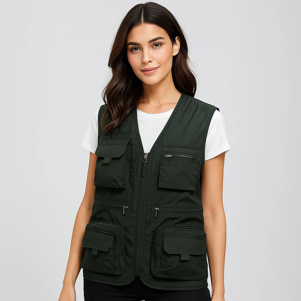 Gilet d'été Multi Poches - Fonctionnel - Léger - Élégant – Image 6