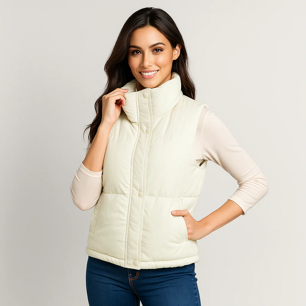 Gilet sans manches - Poches fonctionnelles - Fermeture éclair – Image 4