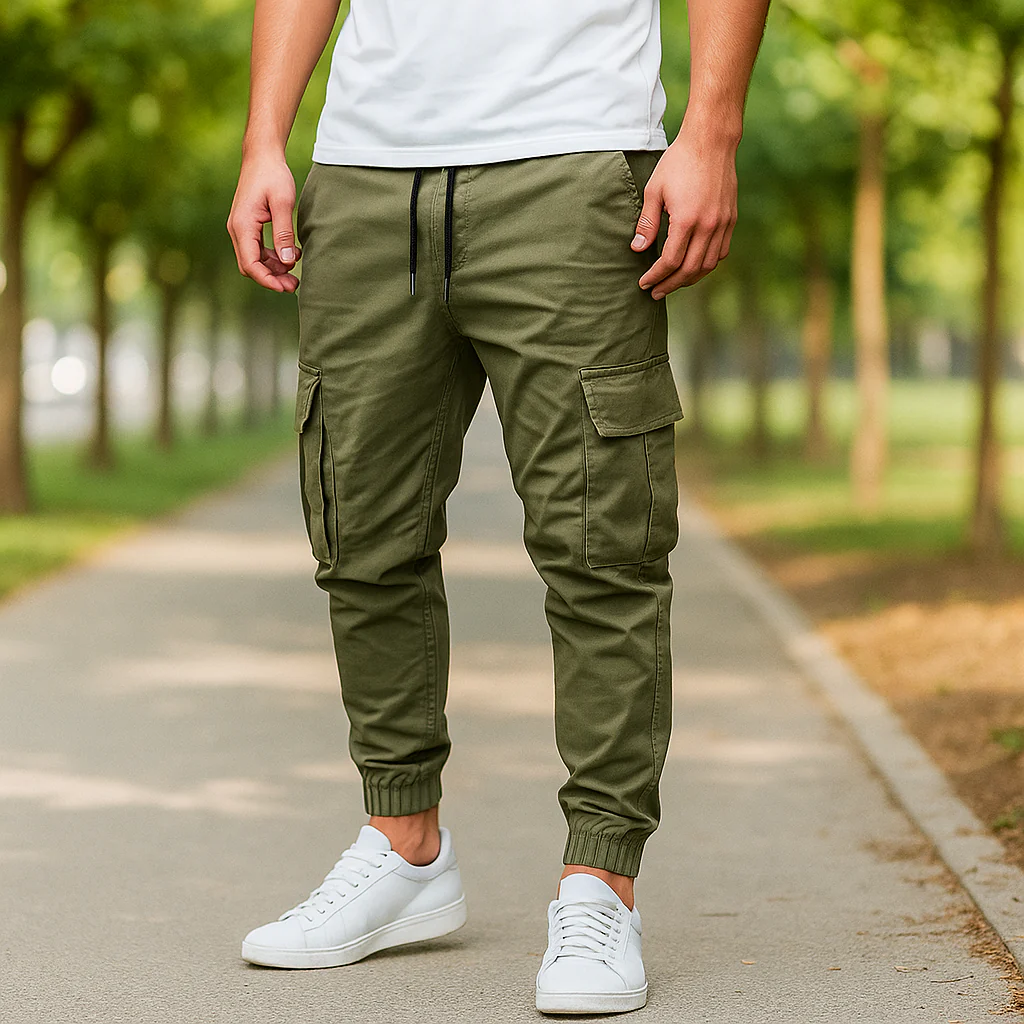 Pantalons Cargo Stretch Fit Frank Herre - Confort - Flexibilité - Style – Image 4