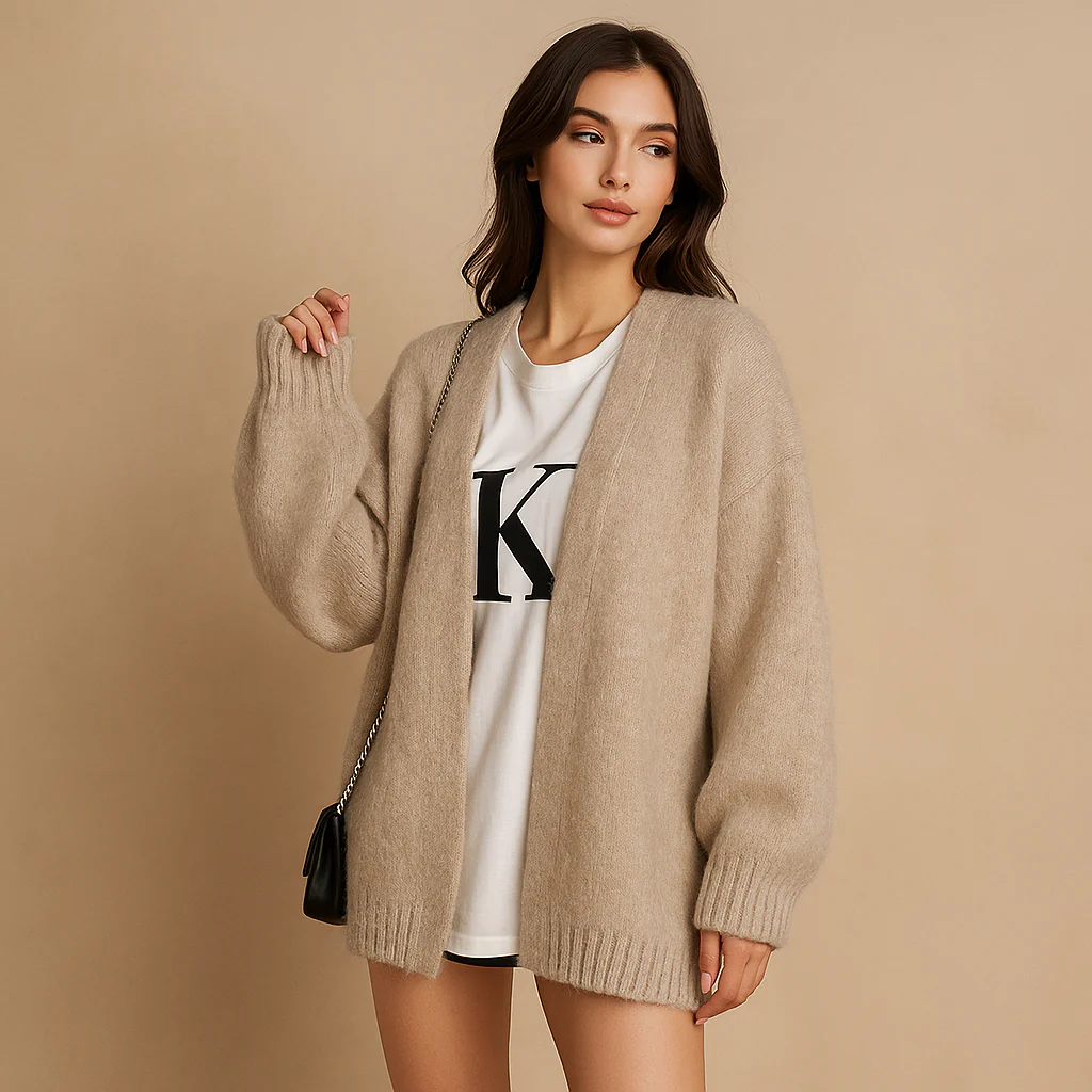 Cardigan Tykk et Varm - Confortable - Stylé - Luo – Image 2