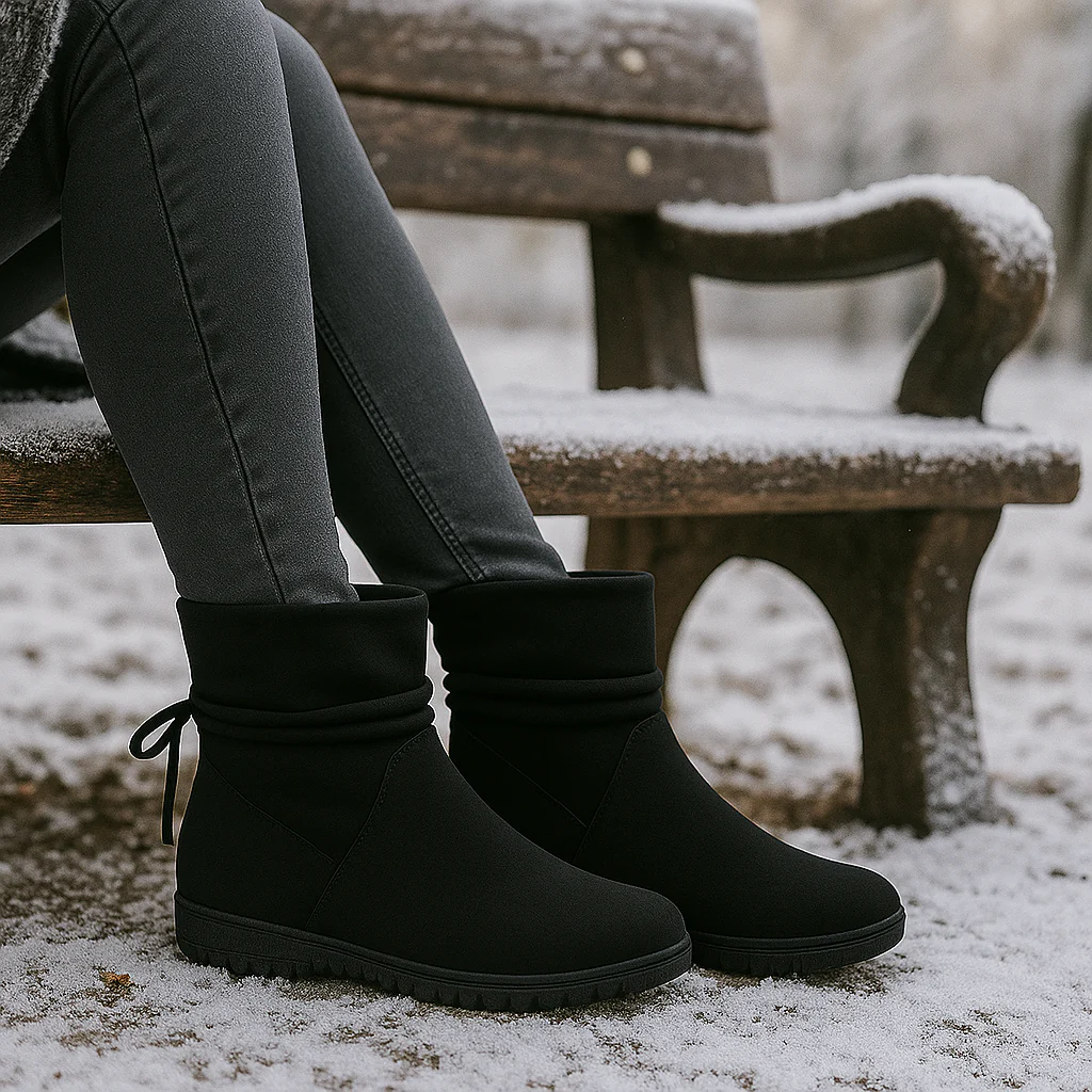Bottines Femme en Suède à Lacets – Semelle Antidérapante Hiver – Image 5