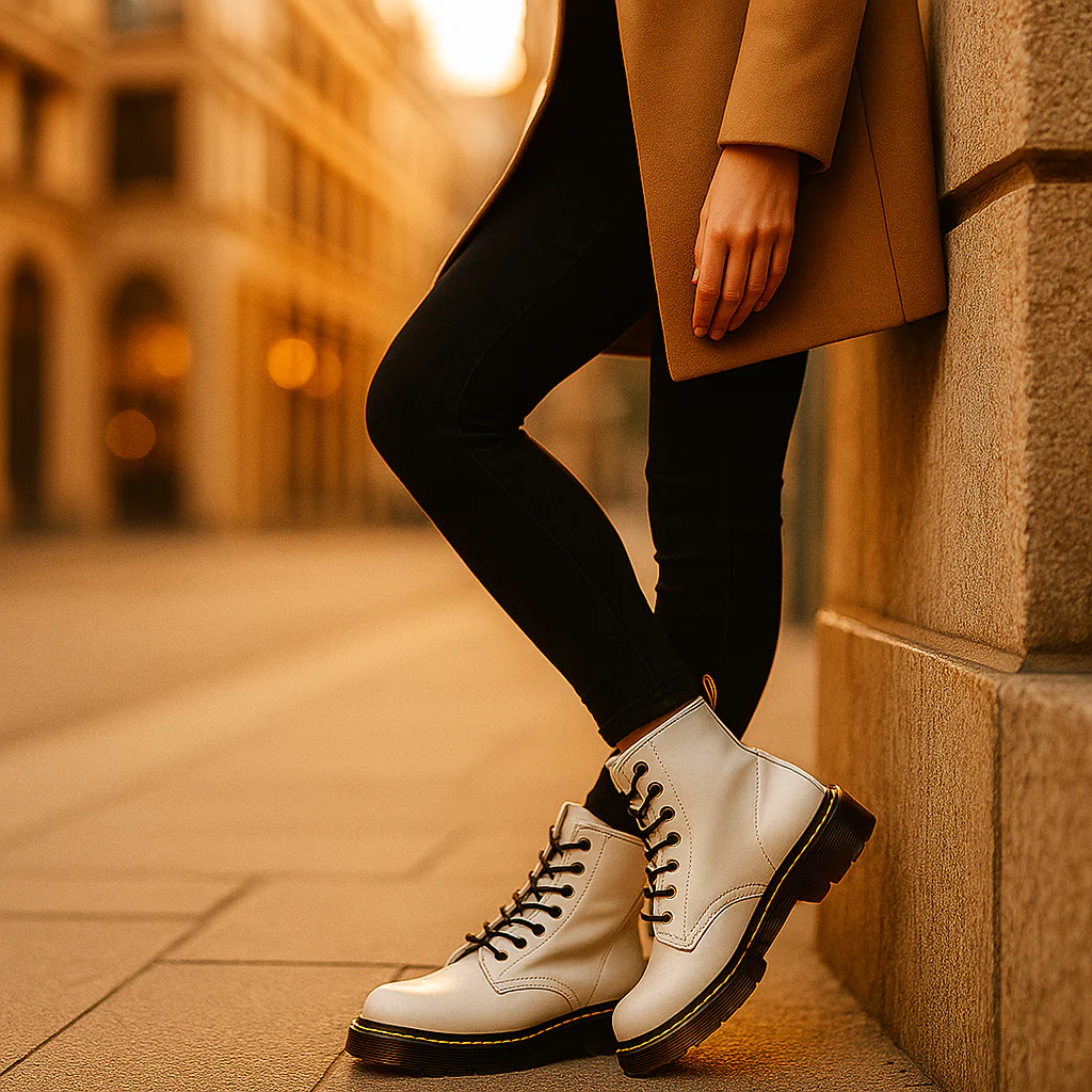 Bottes Martens Femme à Lacets – Chaussures en Cuir Iconiques – Image 6