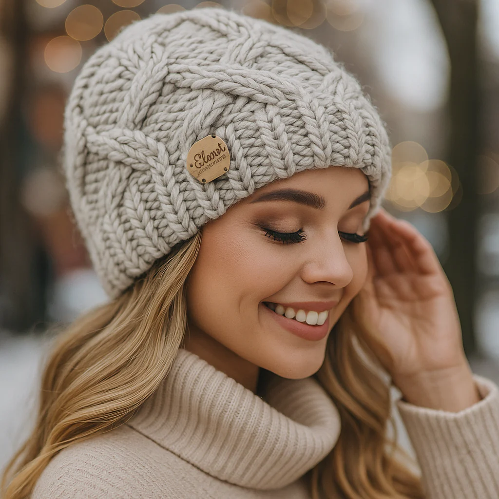 Bonnet d’hiver torsadé femme Elena – Image 5