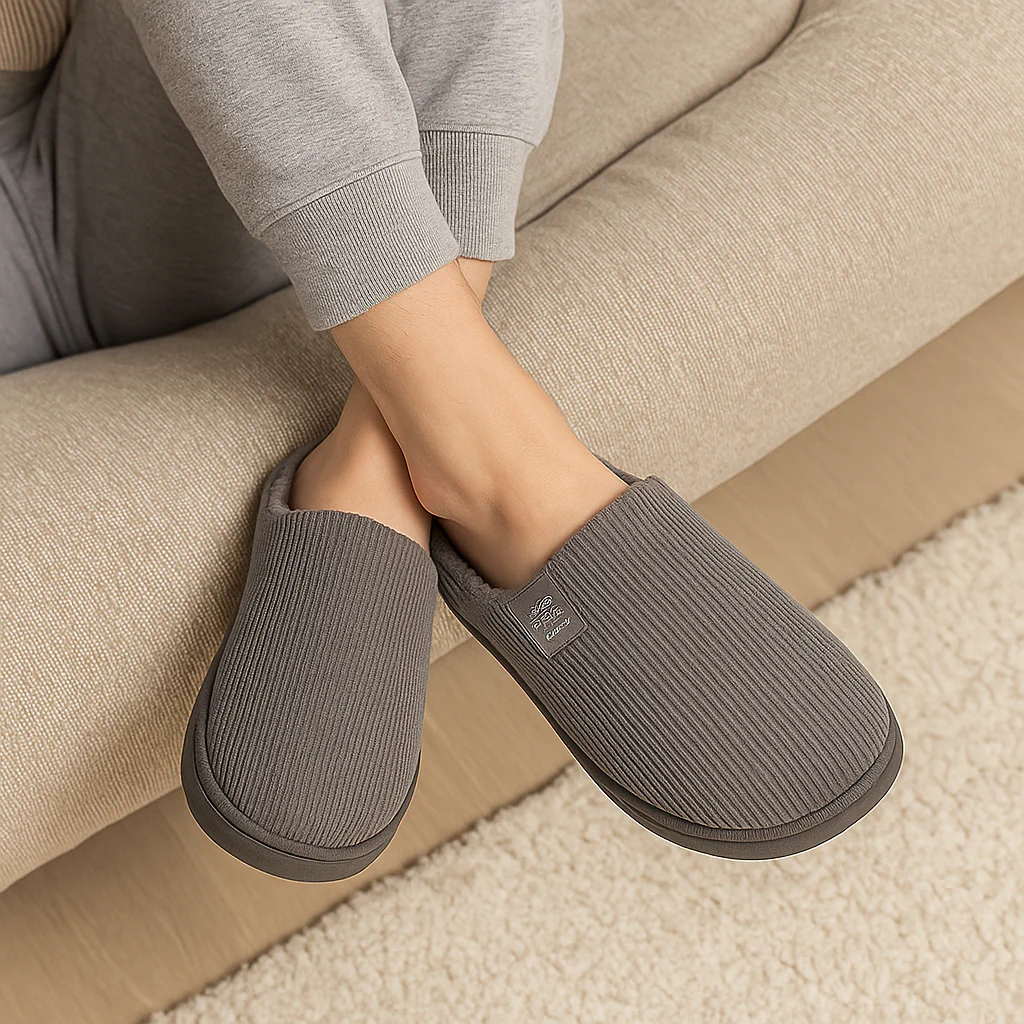 Chaussons d’intérieur unisexe en peluche douce – Image 7