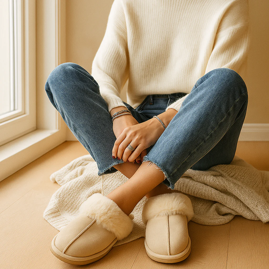 Pantoufles Fluffy Beige – Douceur et chaleur absolues – Image 5