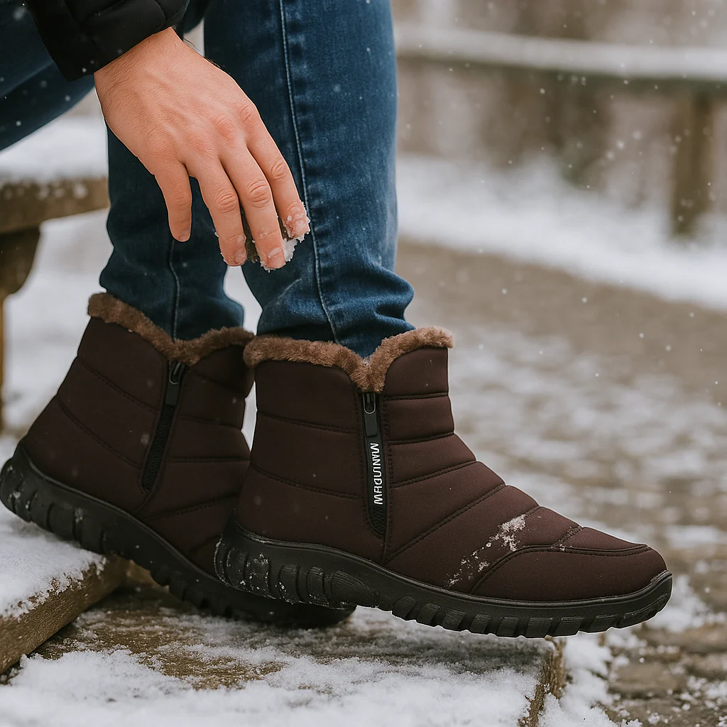 Bottes d'hiver courtes – chaleur et adhérence pour les journées d'hiver – Image 4