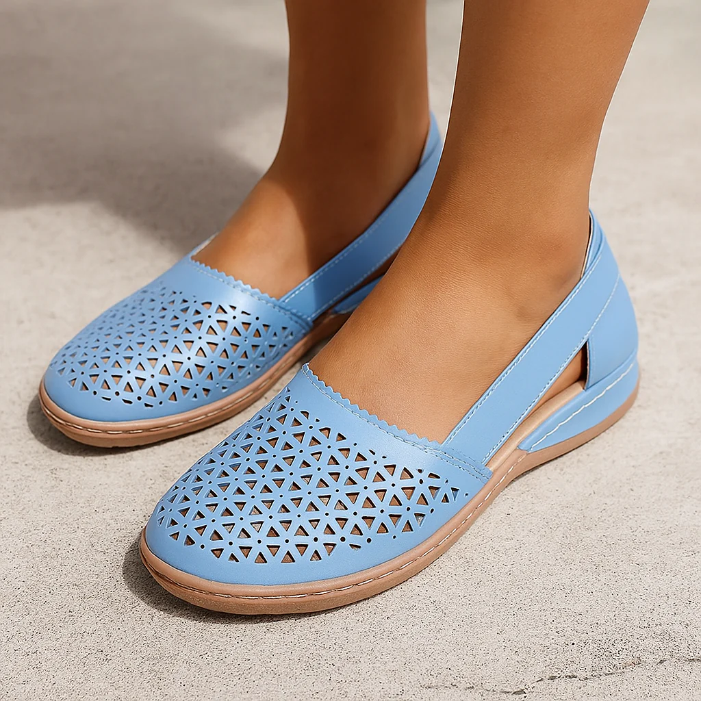 Mocassins femme perforés confortables