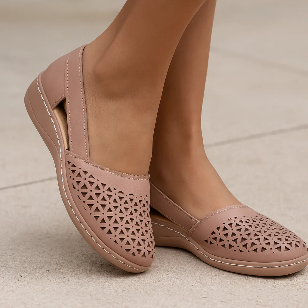 Mocassins femme perforés confortables – Image 2
