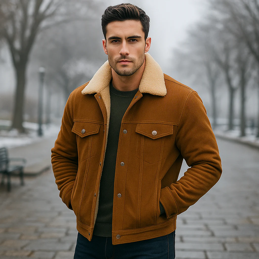 Vibe – Veste en velours côtelé homme