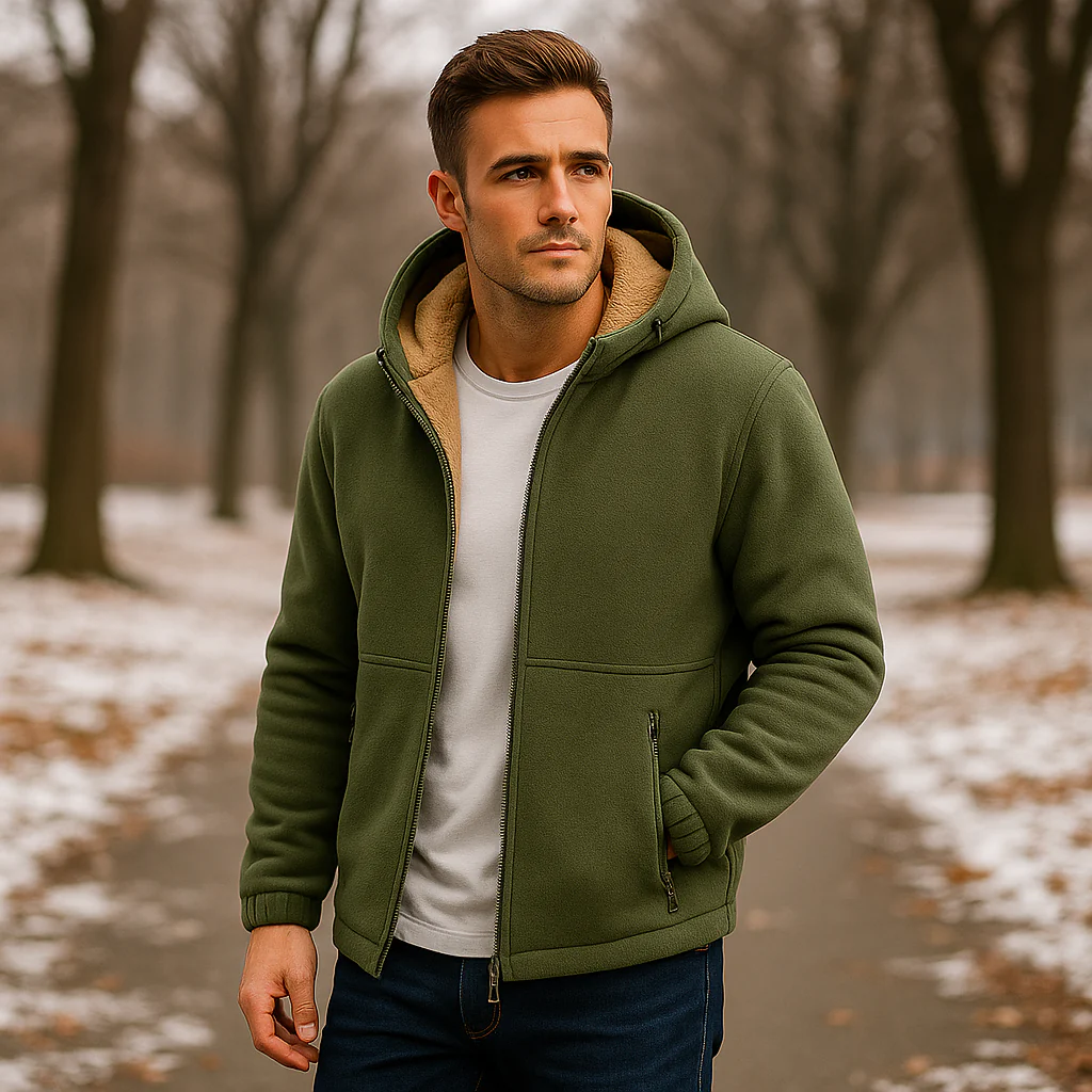 Veste polaire homme doublée sherpa – Image 2
