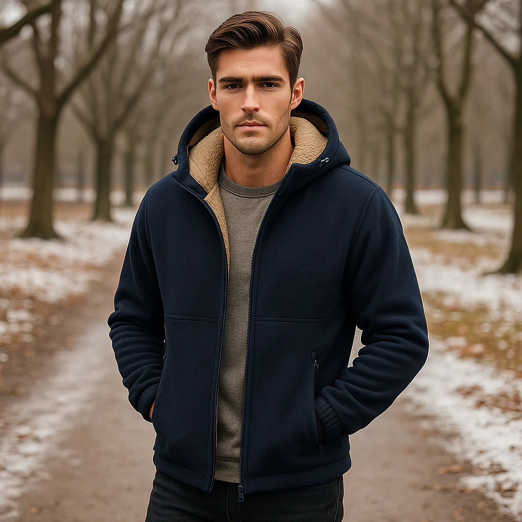 Veste polaire homme doublée sherpa – Image 4