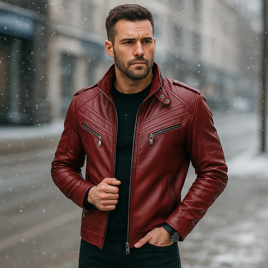 Veste Biker Homme - Design Robuste - Multiples Poches – Image 2