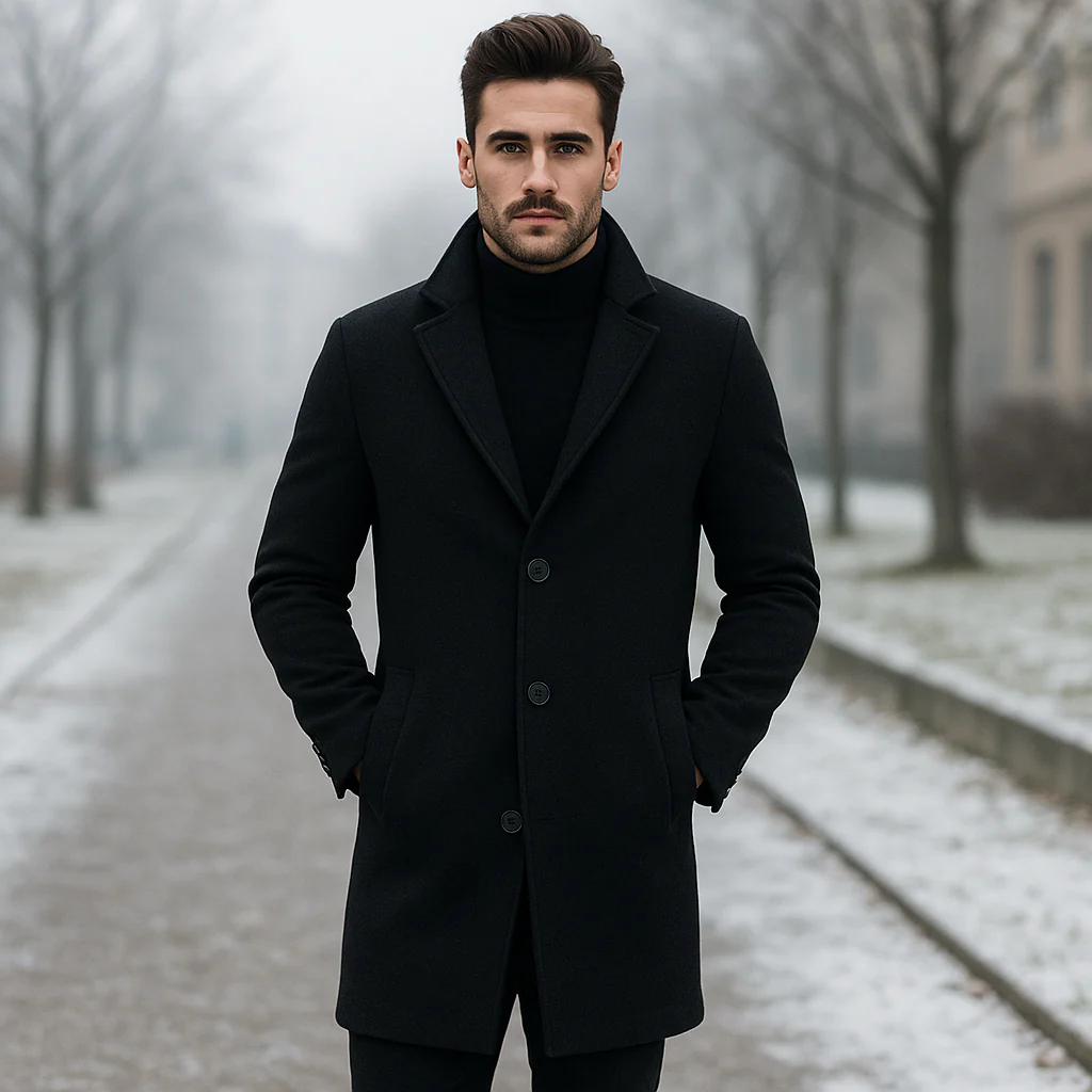 Manteau Laine Homme Terrence - Chaud - Élégant - Durable