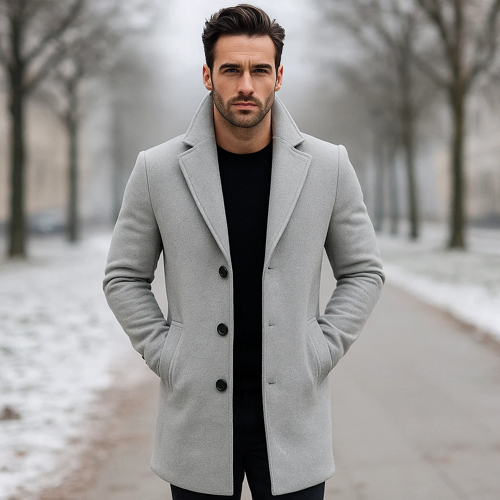 Manteau Laine Homme Terrence - Chaud - Élégant - Durable – Image 2