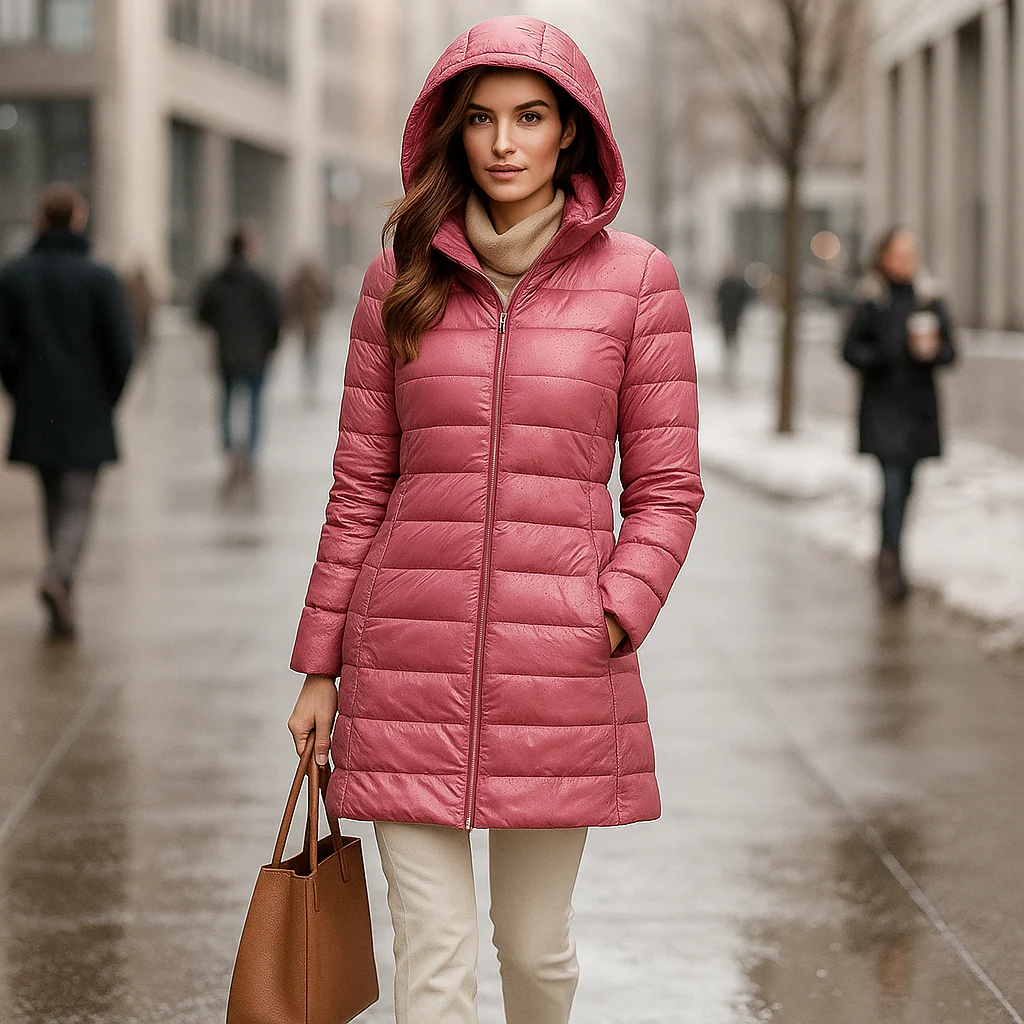 Veste d'hiver ultralégère pour femmes - chaude - décontractée - confortable – Image 4