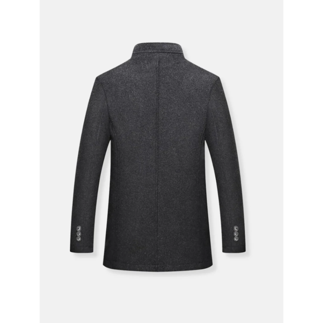 Luvo | Manteau long à manches longues avec fermeture zippée pour homme – Image 3