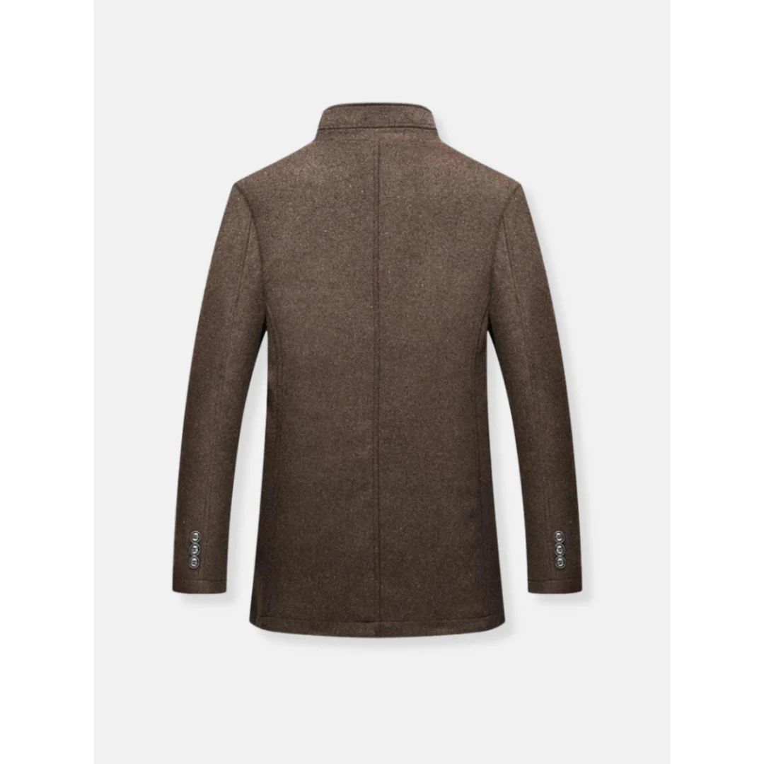 Luvo | Manteau long à manches longues avec fermeture zippée pour homme – Image 4