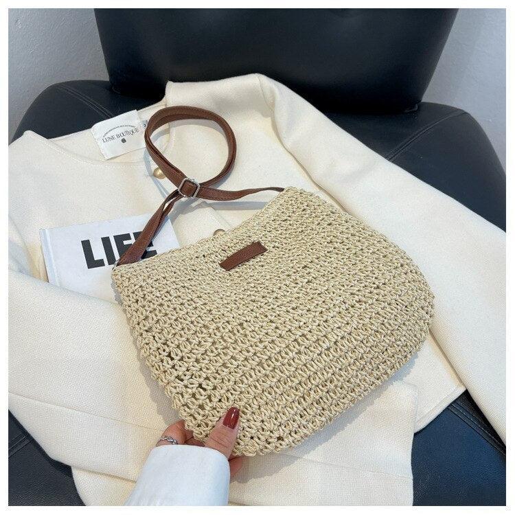 Sac Paille Tressée Artisanale - Tropical – Image 9