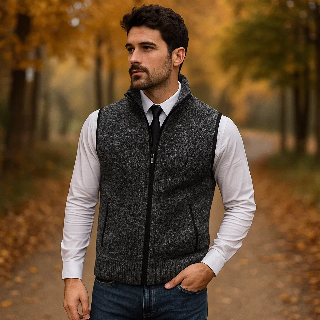 Archer - Gilet élégant pour hommes - Confort et qualité stylés – Image 3