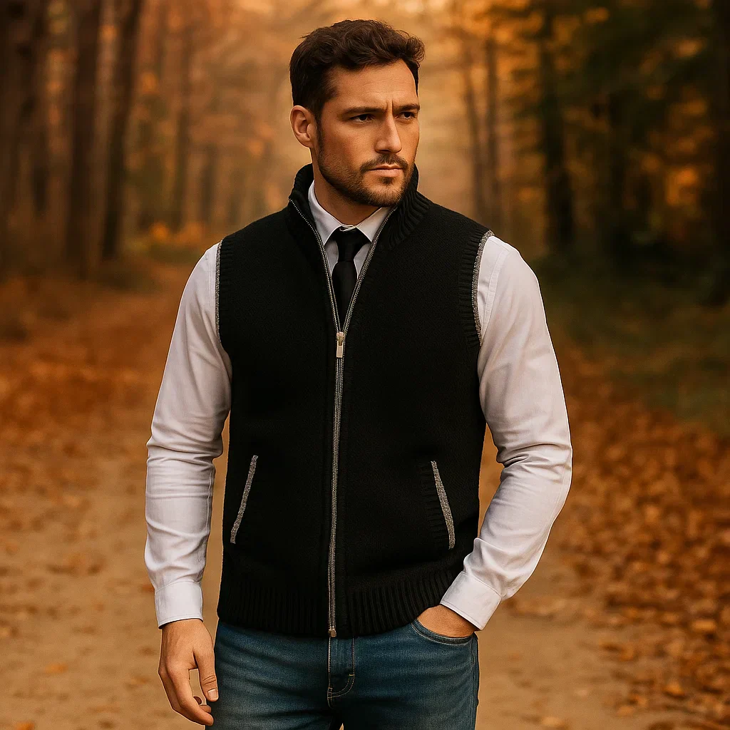 Archer - Gilet élégant pour hommes - Confort et qualité stylés – Image 4