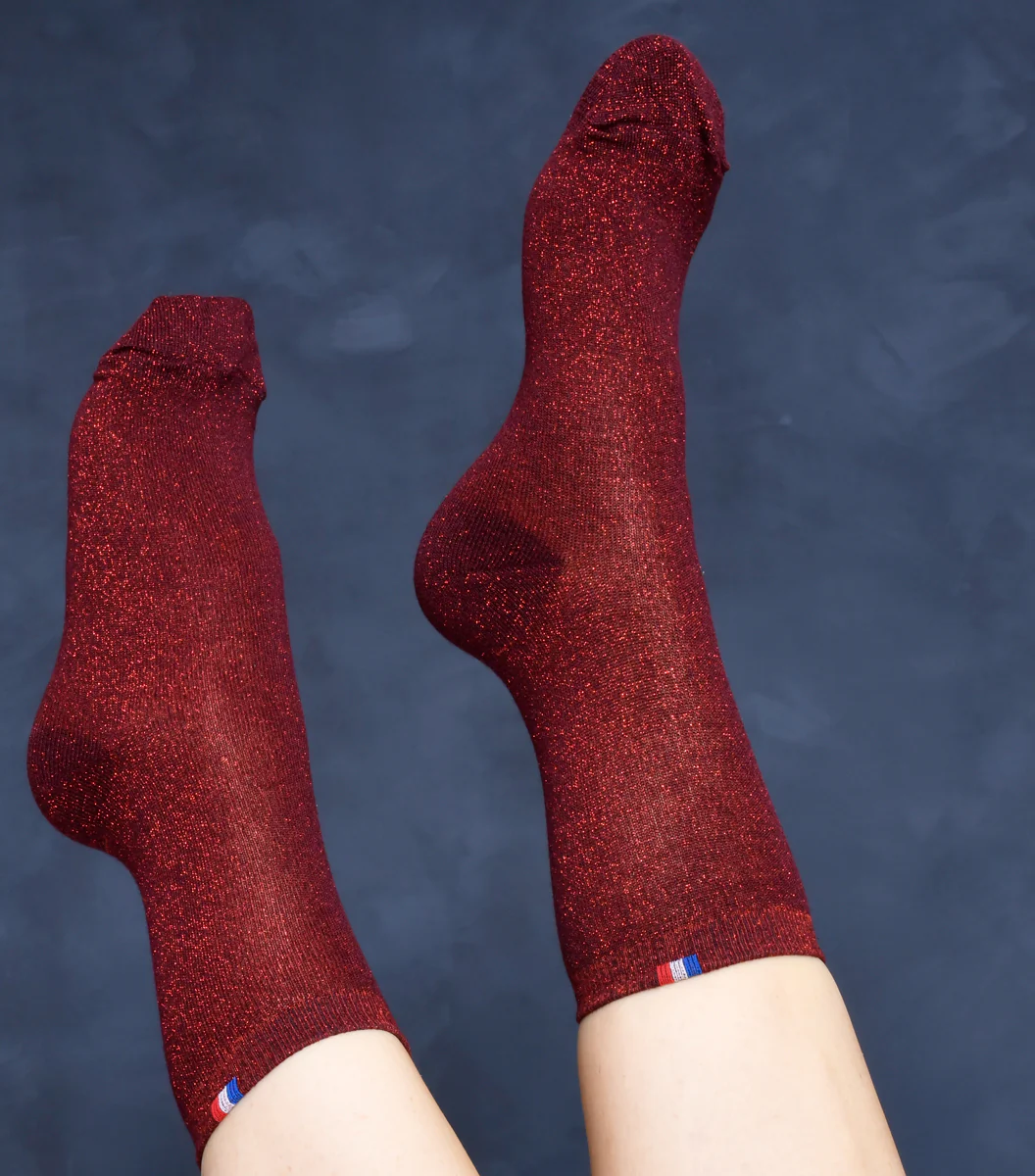 Chaussettes Femme La Scintillante Rouge – Image 2