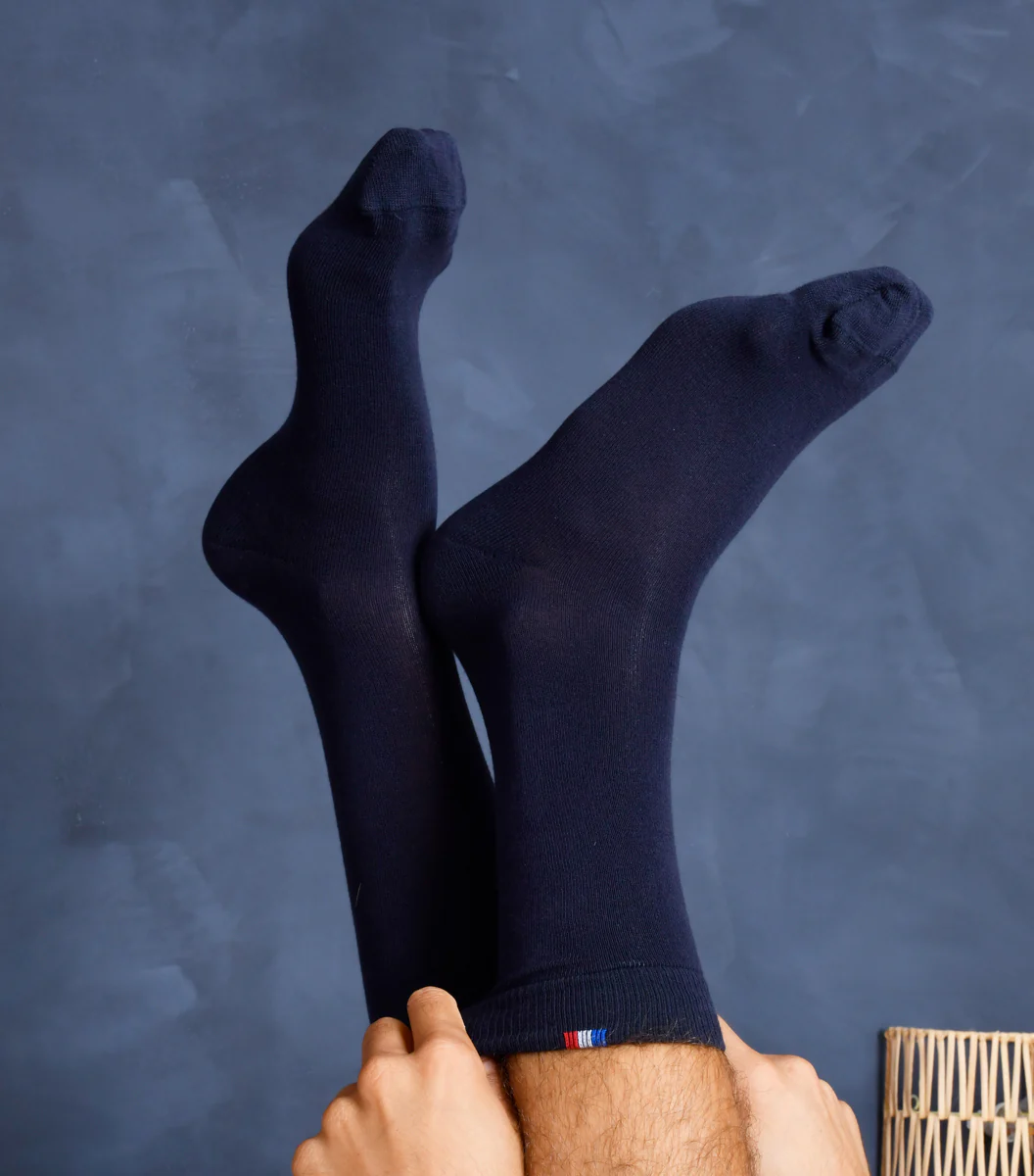 Chaussettes Homme Bleu marine - L'Eternelle – Image 2