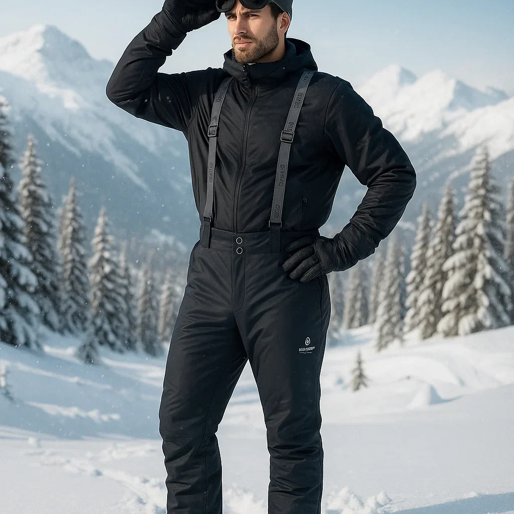 AlpineGlide – Pantalons de Ski Imperméables 25’ Modèle de Base